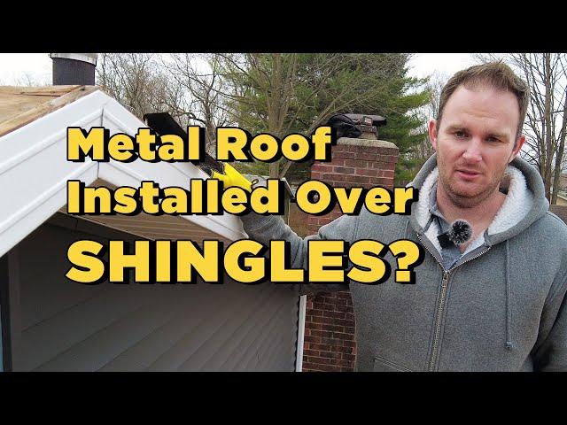 Metal Roof Installed Over Shingles? | West Michigan | 2024 #roofinginstallation #roofingrepair