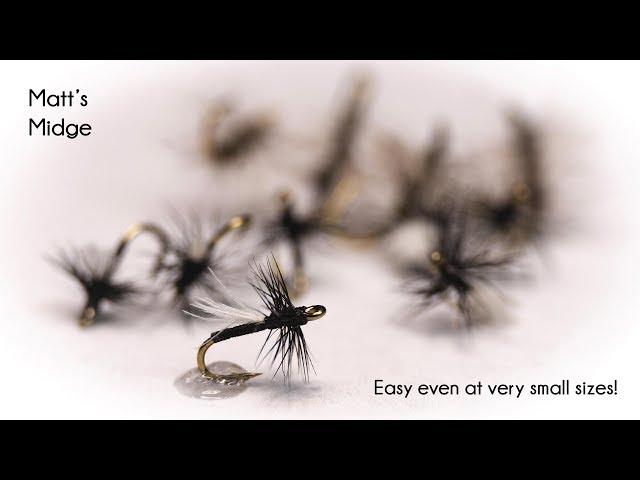 Matts Midge - Very Tiny Dry Fly - McFly Angler Fly Tying Tutorial