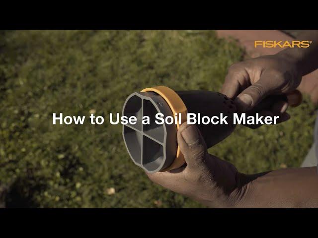 Fiskars - How to Use a Soil Block Maker