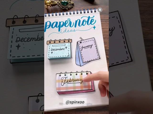 Aesthetic paper notes Idea pt.2 ️#aesthetic #notes #diy