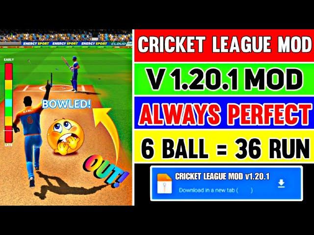 Update !! Cricket League Mod Apk V 1.20.1 || Cricket League Vip Mod 1.20.1 