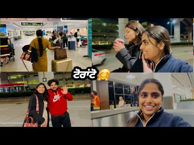 Edmonton to Toronto flight ️  ਮਸਤੀ ਕਰਦੇ ਕਰਦੇ ਮੈਂ ਤੇ ਦੀਦੀ ਪੁੰਹਚੇ ਟੋਰਾਂਟੋ || Lifestyle with Manveer