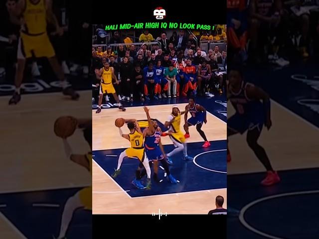 Tyrese Haliburton SUPERSTAR QUALITY high I.Q MID-AIR NO LOOK PASS! #tyresehaliburton #pacers