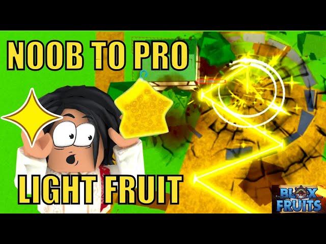 Bloxfruits Noob to Pro Using LIGHT FRUIT REWORKED!
