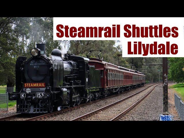 Steamrail Lilydale Shuttles with K153 and the Tait + Onboard Shuttle 1 | October 5th 2024