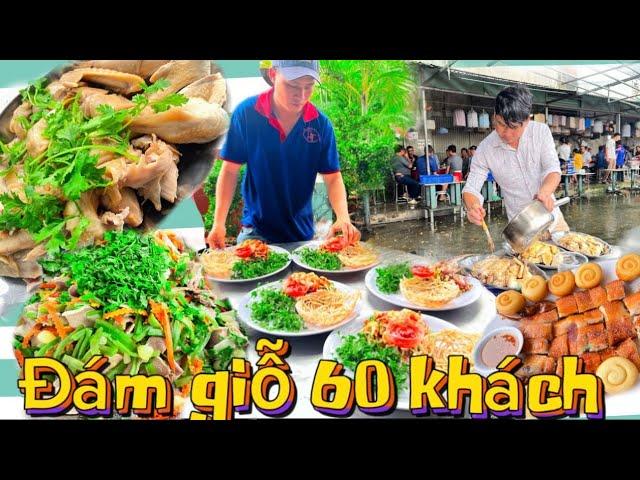 Món ngon đãi tiệc 60 khách  gà hấp mắm nhĩ tại  quận bình Tân