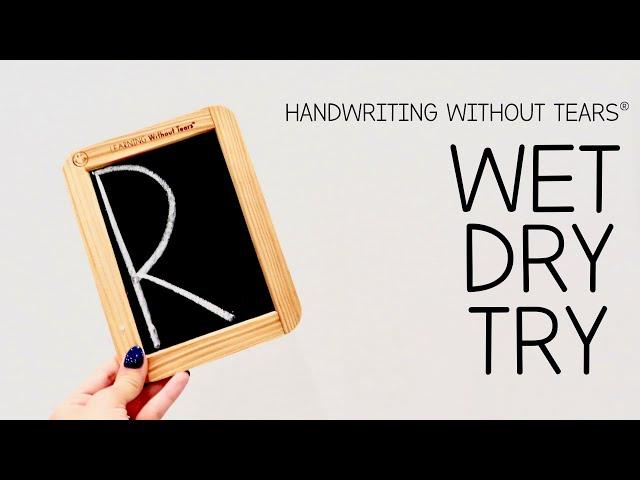 Learn to Write | Capital Letter R | Wet Dry Try