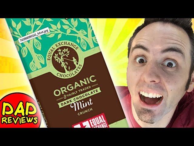 BEST ORGANIC CHOCOLATE | Dark Chocolate Mint Crunch Equal Exchange Chocolate Taste Test & Review