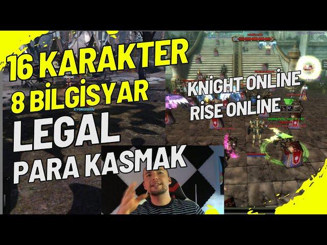 8 pc ile 16 karakter farm nasıl atılır. #knightonline