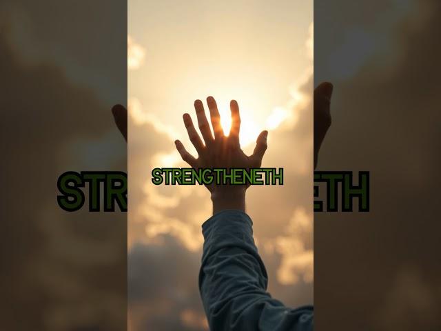 If life seems like a constant struggle……God will give you the strength to endure.“Philippians 4:13
