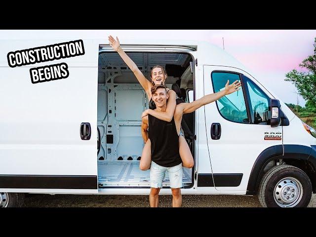 STARTING OUR VAN BUILD (this is harder than we thought)