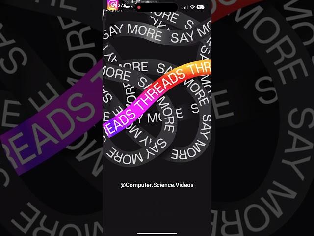 Get Started w/ THREADS for iPhone - Install & Sign Up #shorts  #computersciencevideos #threads