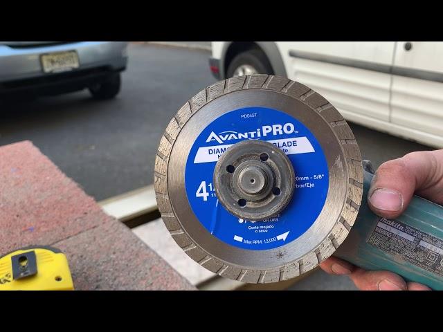 Test and review Avanti pro turbo diamond Vs norton Masonry cut off blade