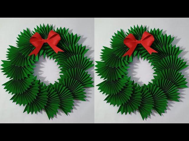 Christmas Decoration Ideas Using Paper | DIY Christmas Wreath | Christmas Craft Ideas | Paper Crafts