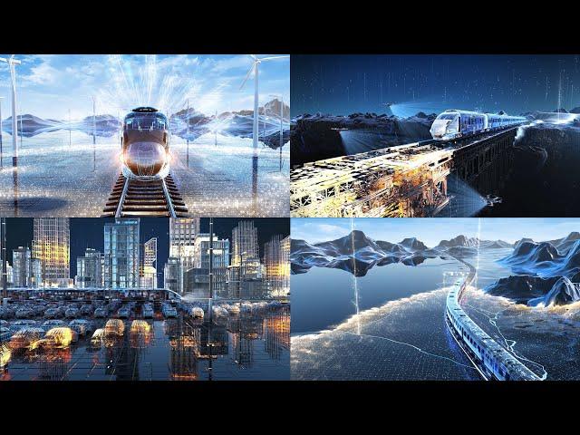 Cinema 4D Project Files: High Speed Train City Shuttle Reality to Virtual 3D Scene (C4D & Octane)