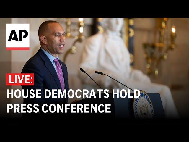 LIVE: House Democrats hold press conference as Government shutdown looms