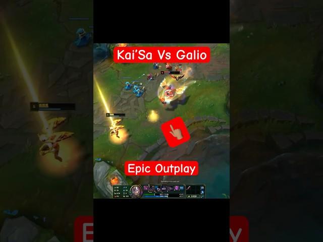 Epic Kai'Sa Mid Outplay vs Galio!  #leagueoflegends #lol