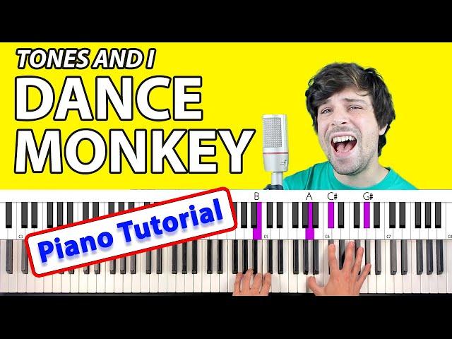 How to play “Dance Monkey” on PIANO (easy and hard versions)