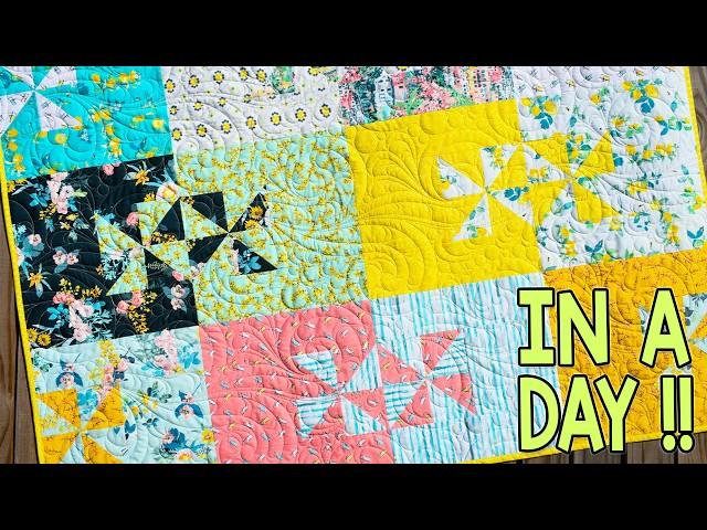 Capri Breeze | Fat Quarter Quilt Pattern | Beginner Quilt Patterns | Easy Quilt Pattern | In A Day