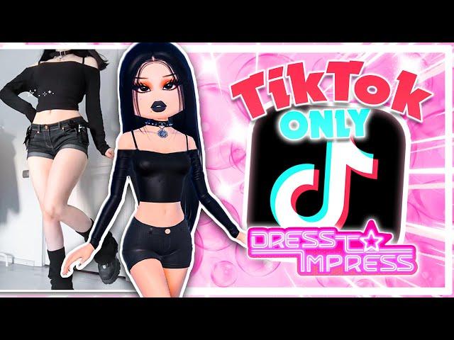 ONLY Using TIKTOK OUTFITS In Dress To Impress! (COMPILATION)