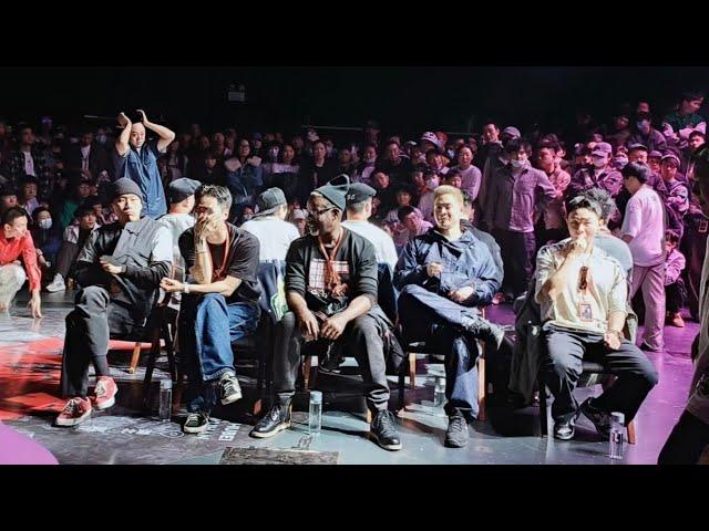 HOAN, HOZIN, FIREBAC, DOKYUN, PETE, MARCO馬東傑, AYA阿牙, BOOG GIN阿怪, 阿堅 Popping Judge Show 2023 Wuhan 勺震