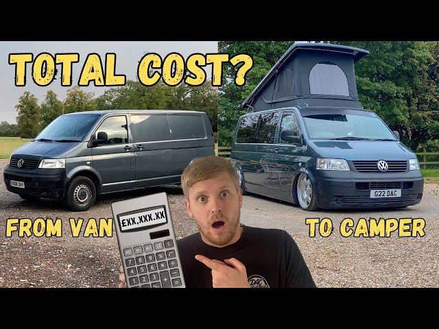 Full Cost Breakdown How Much Did It Cost? - VW T5 Camper Project