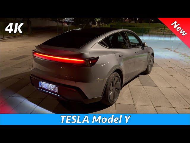 New Tesla Model Y 2025 Night Review (Exterior - Interior)