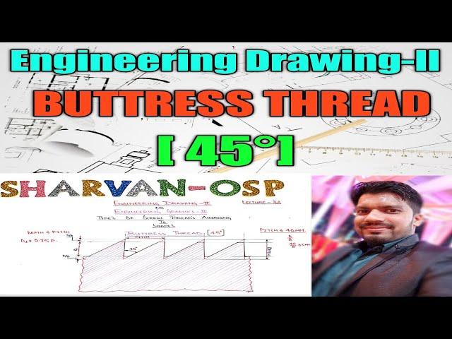 How To Draw Buttress Thread :-)  Buttress Thread