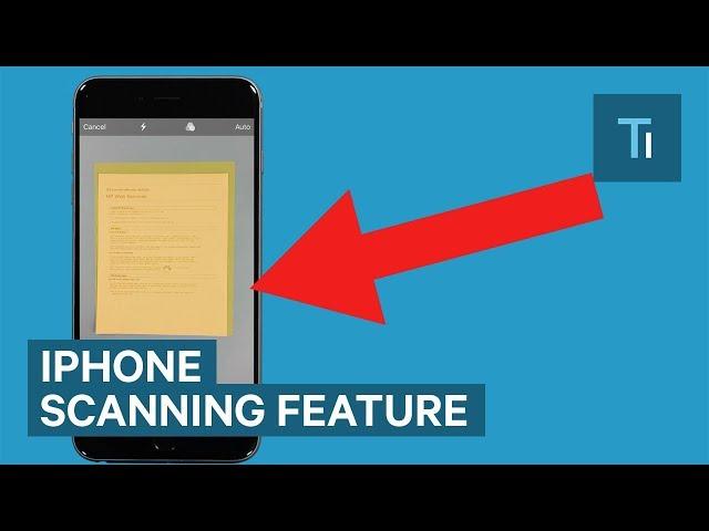 The iPhone now has a built-in document scanner