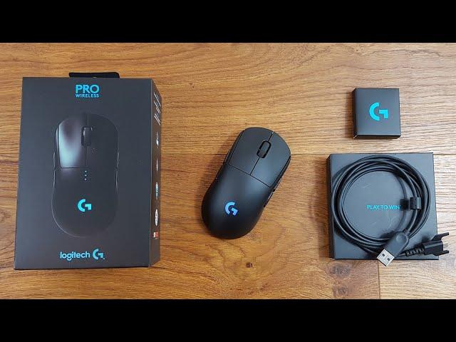 Logitech G PRO Wireless BEST WIRELESS GAMING MOUSE Unboxing and Complete Setup