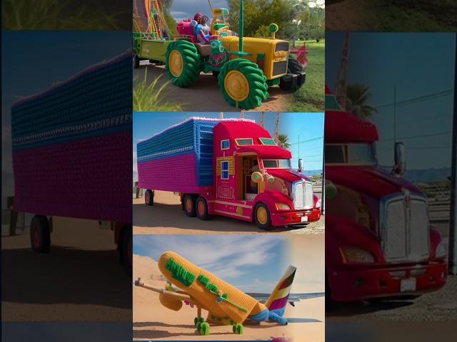 tractor or truck wala gubbara #viral #trending #tractor #funny #cartoon #jcb #shots #bounce #video