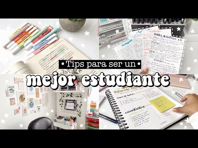 Tips para ser un mejor estudiante//métodos de estudio, consejos, apps…