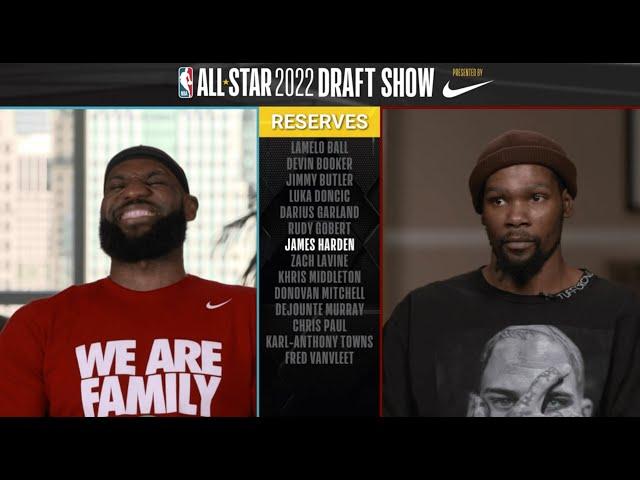 LeBron James & Kevin Durant Make Their Picks In The 2022 NBA All-Star Draft | NBA on TNT