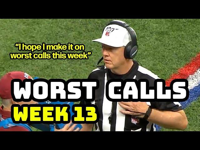 Top 5 Worst Calls | Ref highlights Week 13 | NFL Officiating 2019