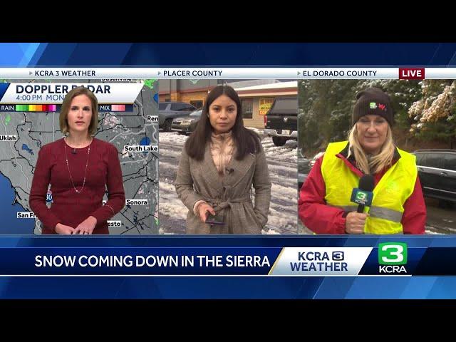 Sierra snow coverage | Spinouts shutdown traffic on I-80 and Highway 50