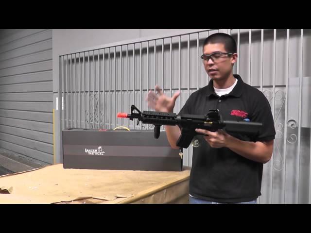 Airsoft GI Uncut - Lancer Tactical M4 CQBR MK18 AEG Airsoft Gun (Under 350 FPS)