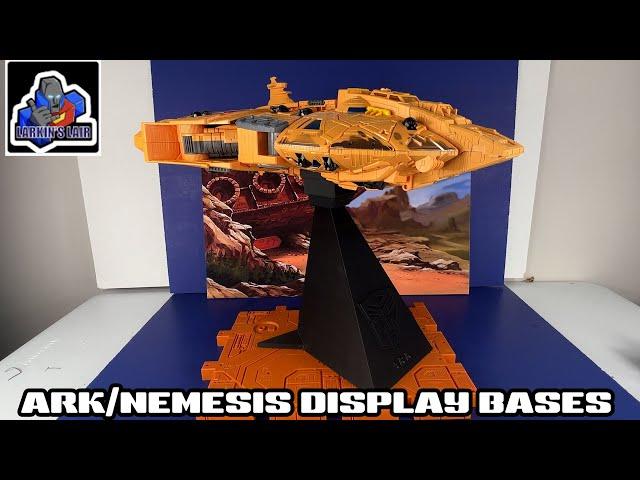 Transformers ARK and Nemesis 3d Printed Display Bases by Larkins Lair