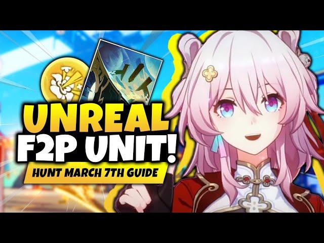 GOD TIER F2P SUPPORT! Best Hunt March 7th Guide & Build [Best Relics, Light Cones & Teams] - Honkai