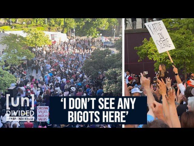 Brandi Kruse speaks to Christians in Seattle amid free speech battle