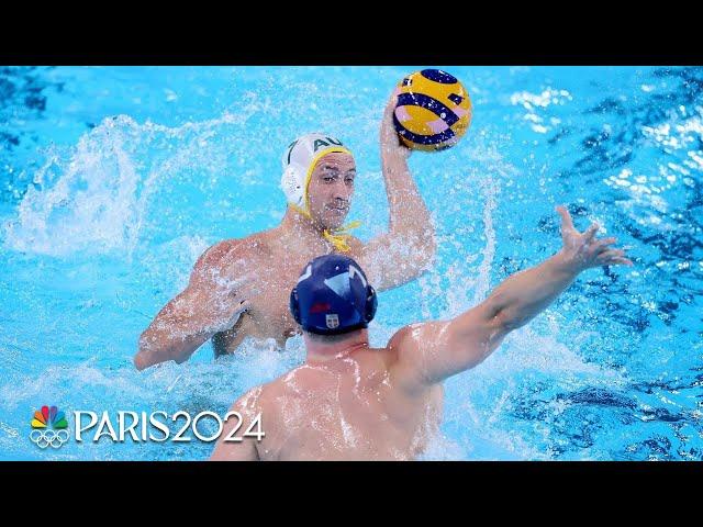 Australia STIFLES defending gold medalist Serbia in water polo stunner | Paris Olympics | NBC Sports