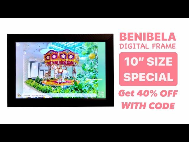 Benibela Digital Photo Frame - Now! 10” Size on Sale With 40% Off Using Code ️