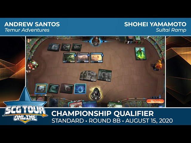 Santos vs Yamamoto | Round 8b | SCG Tour Online Championship Qualifier #3 | Season 2