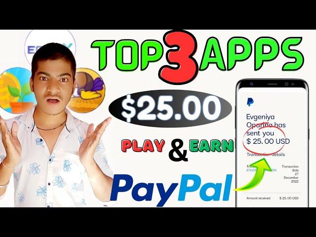 Top 3 Best PayPal Earning Mobile Apps |PayPal Earning Apps|Paypal Earn Money 2023 With payment proof