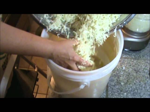 How to make Saeurkraut video #52