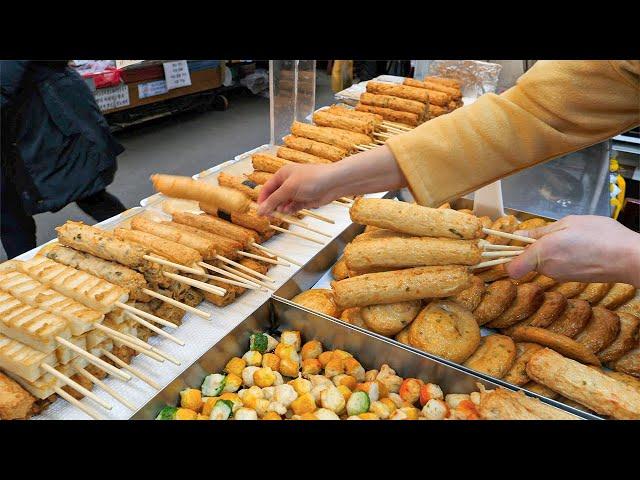 amazing sight! Top7 masters of Korean street handmade fish cake making