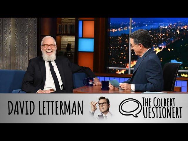 David Letterman Takes The Colbert Questionert