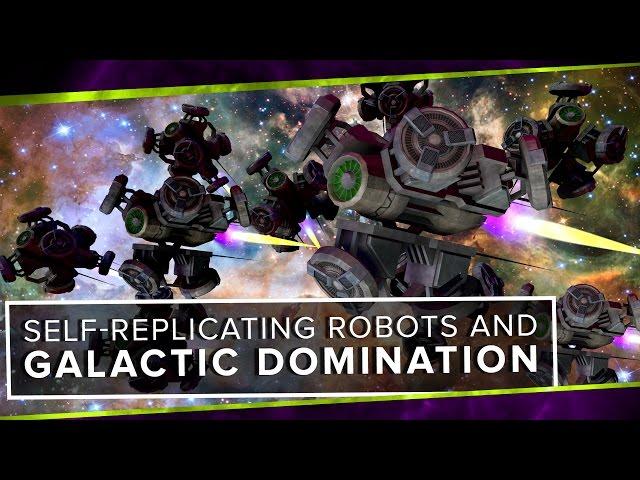 Self-Replicating Robots and Galactic Domination