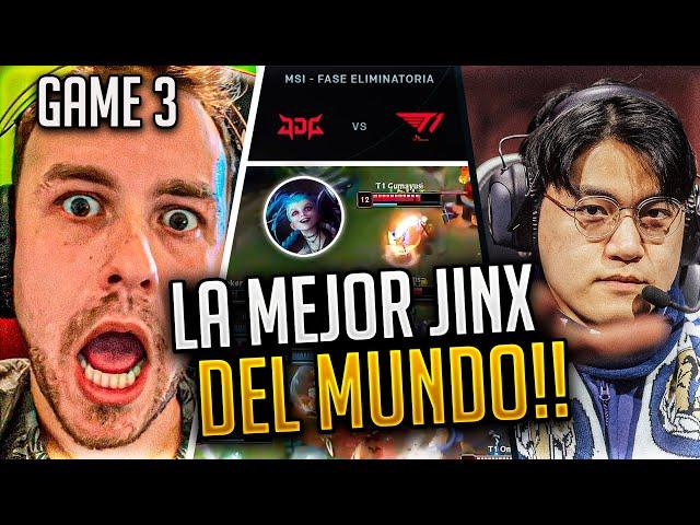 ¡GUMAYUSI SACA SU JINX Y ESTA LOCO!!!  // T1 vs JDG (GAME 3) *MSI 2023*