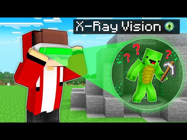 Speedrunner Can USE X-RAY vs Hunter : JJ vs Mikey Battle in Minecraft Maizen!