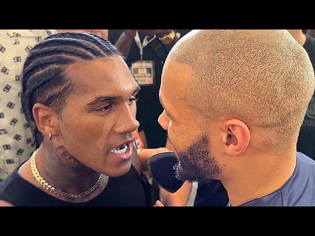 Conor Benn CONFRONTS Eubank Jr & PUSHES him in heated altercation!